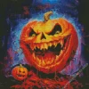 halloween evil pumpkin Diamond By Numbers