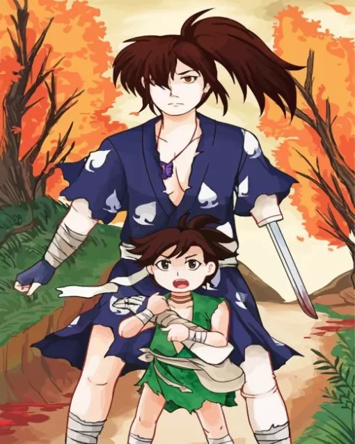 hyakkimaru dororo Diamond With Numbers