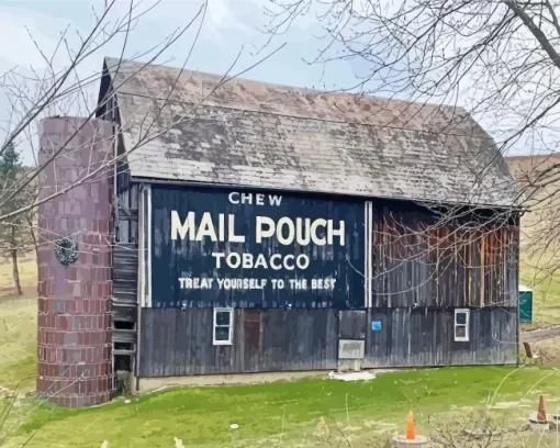 mail pouch barn Diamond With Numbers