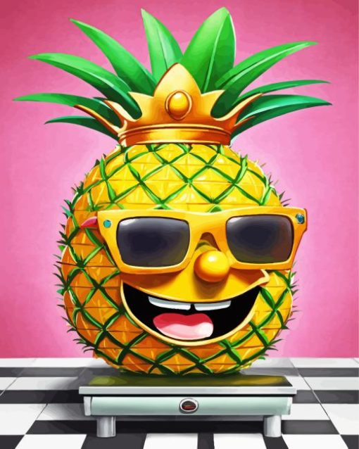 pineapple art Diamond By Numbers