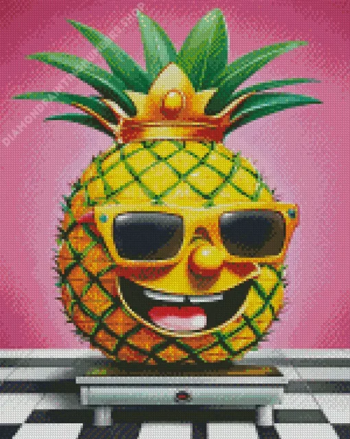 pineapple art Diamond By Numbers