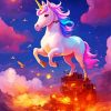 pink unicorn Diamond By Numbers