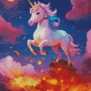 pink unicorn Diamond By Numbers
