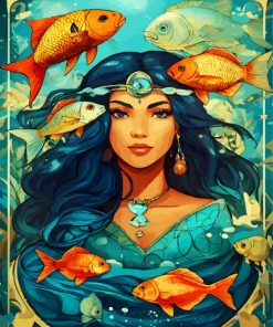 pisces girl Diamond By Numbers