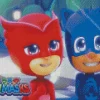 pj masks animation Diamond By Numbers