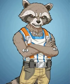 rocket raccoon Diamond Dotz