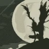 ryuk silhouette Diamond With Numbers