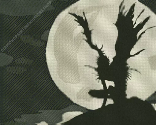 ryuk silhouette Diamond With Numbers