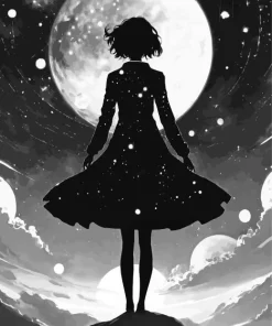 space female silhouette Diamond Paintings