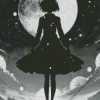 space female silhouette Diamond Paintings