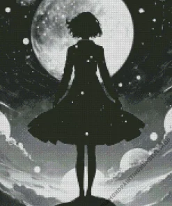 space female silhouette Diamond Paintings