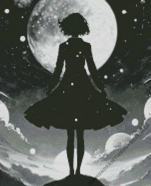 space female silhouette Diamond Paintings