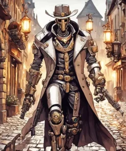 steampunk cowboy Diamond Paintings