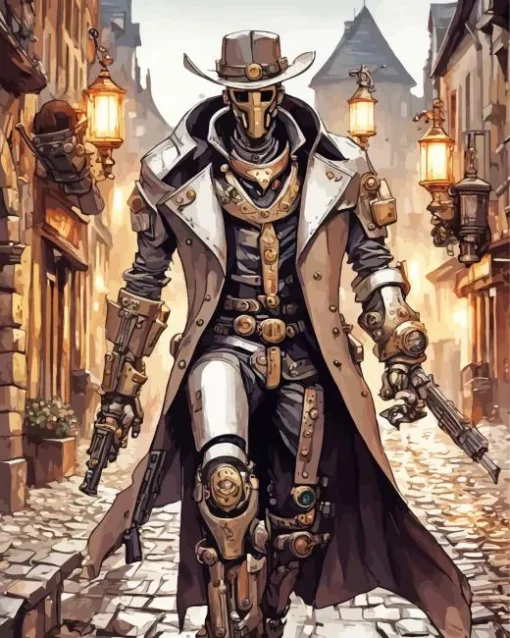 steampunk cowboy Diamond Paintings