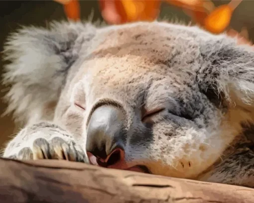 tired koala Diamond Paints
