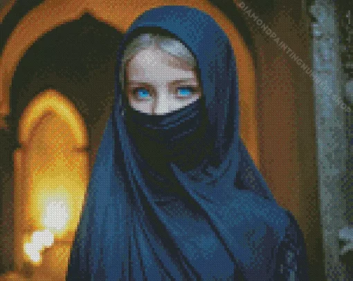 veiled woman Diamond Paintings
