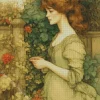 vintage girl in ewardian era Diamond Paintings
