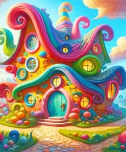 whimsical house Diamond Paintings