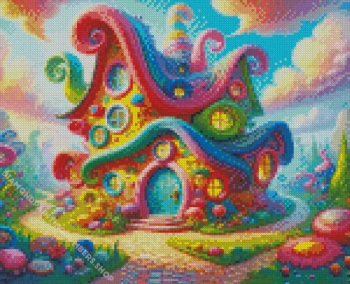 whimsical house Diamond Paintings