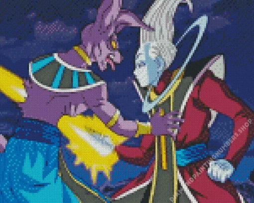 whis and beerus Diamond Paintings