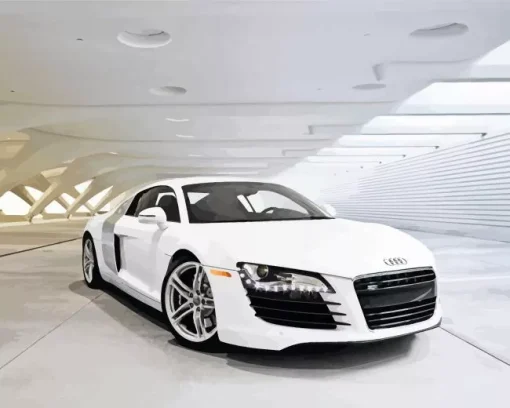 white audi i8 Diamond Paintings