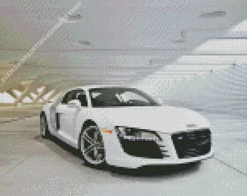 white audi i8 Diamond Paintings