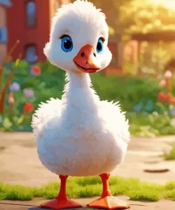 white duck baby Diamond Paints
