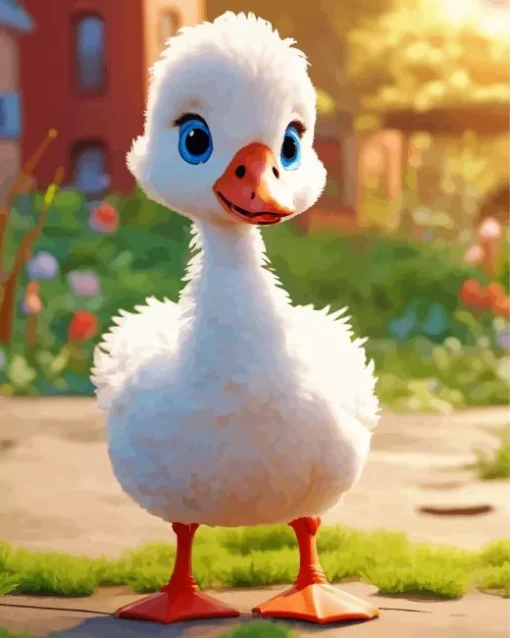 white duck baby Diamond Paints
