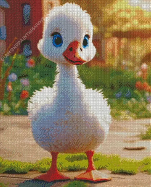 white duck baby Diamond Paints