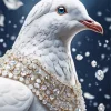 white fancy pigeon Diamond Paintings