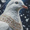 white fancy pigeon Diamond Paintings