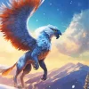 white griffin Diamond Paintings