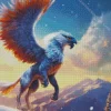 white griffin Diamond Paintings