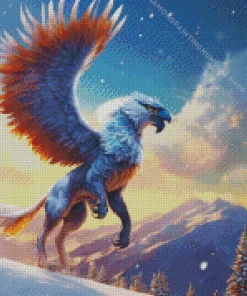 white griffin Diamond Paintings