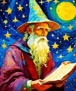wizard and fantasy book Diamond Paintings
