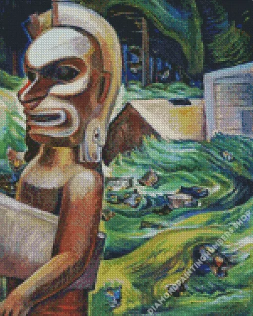 zunoqua of the cat village by emily carr Diamond Paintings