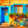Blue Bike Diamond By Numbers