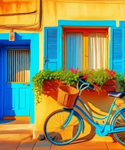 Blue Bike Diamond By Numbers
