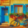 Blue Bike Diamond By Numbers