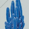 Blue Cactus Diamond With Numbers