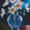 Blue Glass Vase Diamond Paints