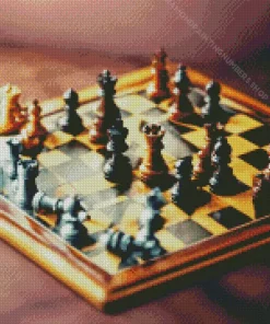 Chess board game Diamond Paints