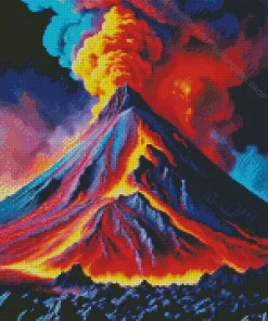 aesthetic volcano art Diamond Paints