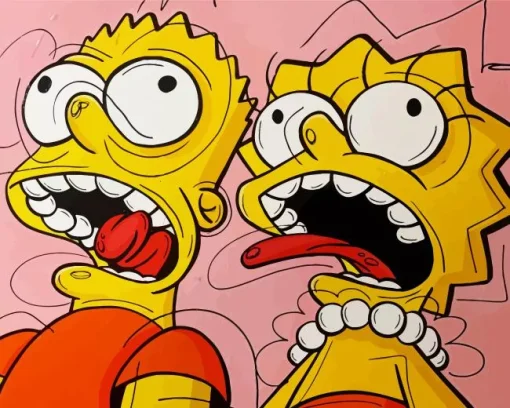 bart and lisa Diamond Paints