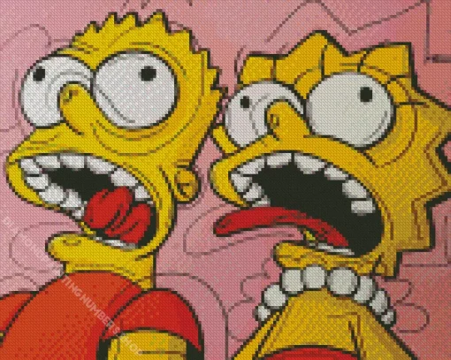 bart and lisa Diamond Paints