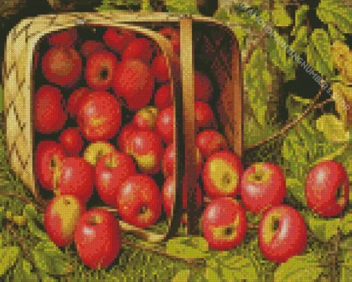basket of apples Diamond Paints