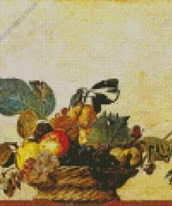 basket of fruit by caravaggio Diamond Paints
