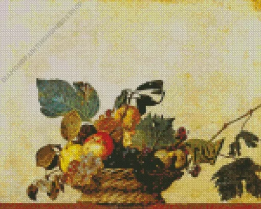 basket of fruit by caravaggio Diamond Paints