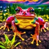big mouth frog Diamond With Numbers