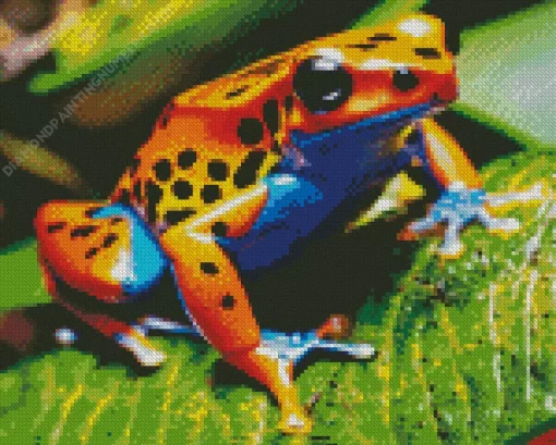 big orange frog Diamond Paints